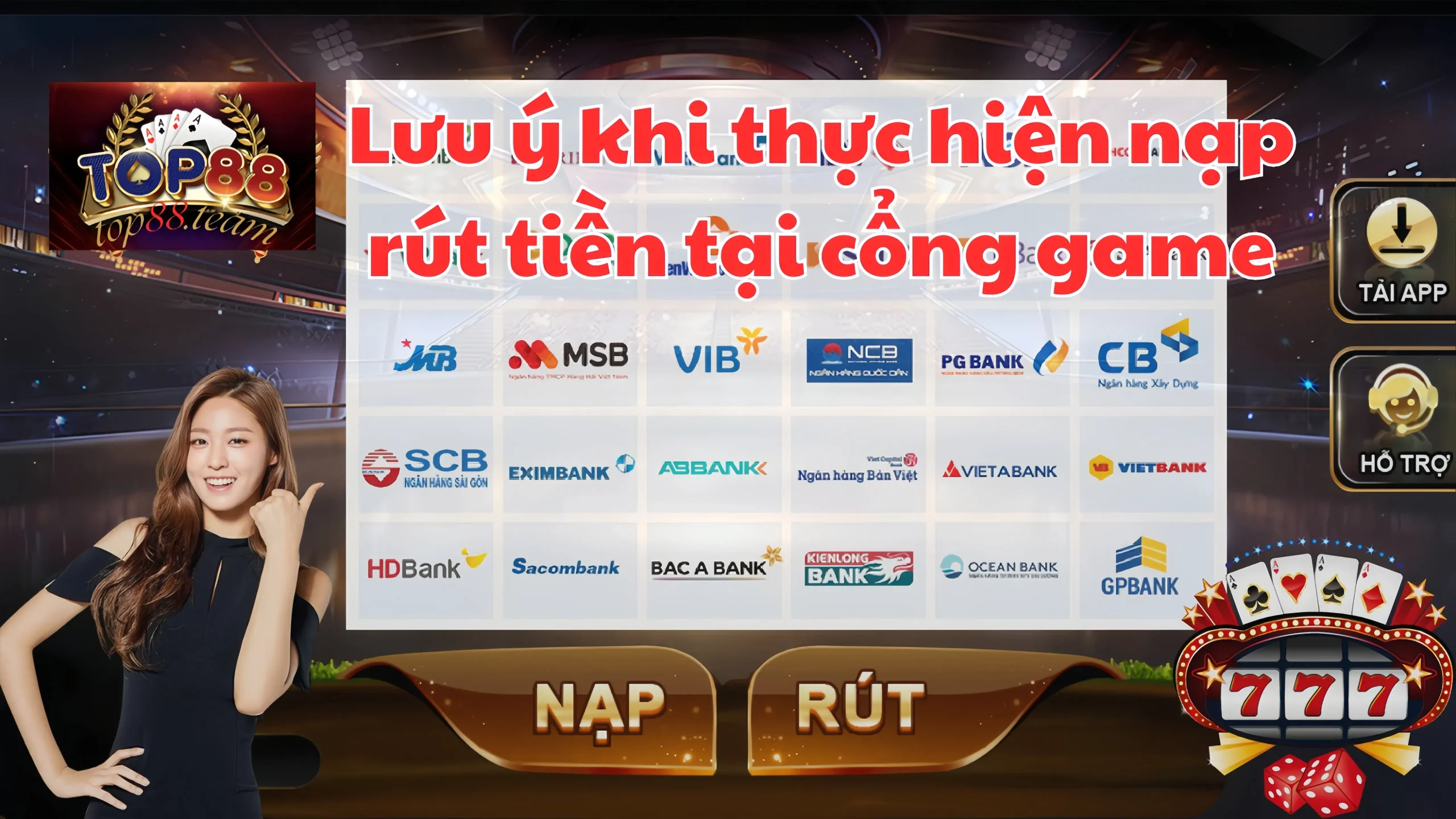 Hướng Dẫn Nạp Rút Tiền Top88 [2026]: Nhanh Chóng, An Toàn ✔️
